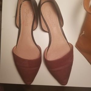 Madewell D'orsay calf hair flats